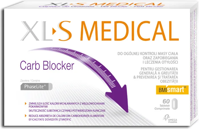 XLS Medical Carb Blocker – Pastile pentru slăbit, 60 capsule