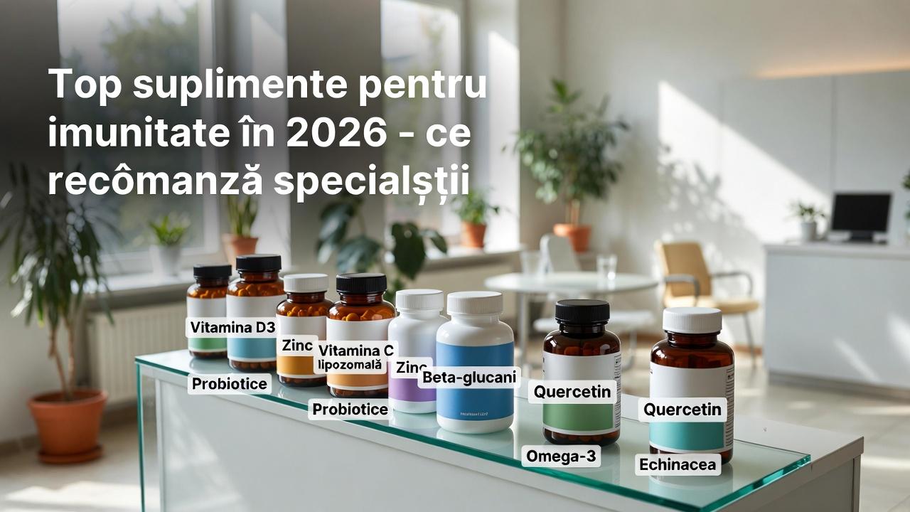 Top suplimente pentru imunitate în 2026 – ce recomandă specialiștii
