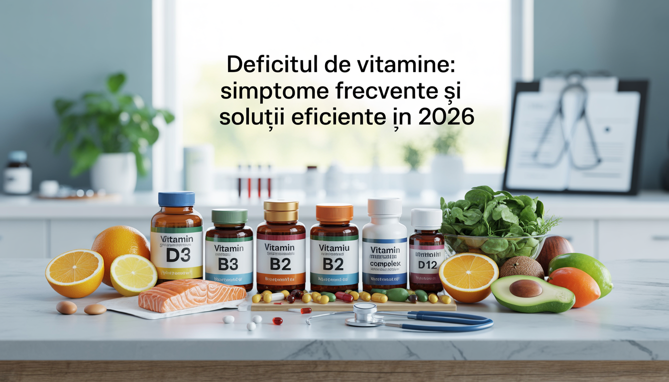 Deficitul de vitamine: simptome frecvente și soluții eficiente în 2026